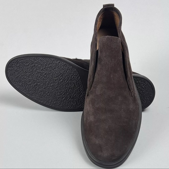Peter Millar Excursionist Slip-On Chukka Suede Leather Boots Espresso NEW WO BOX